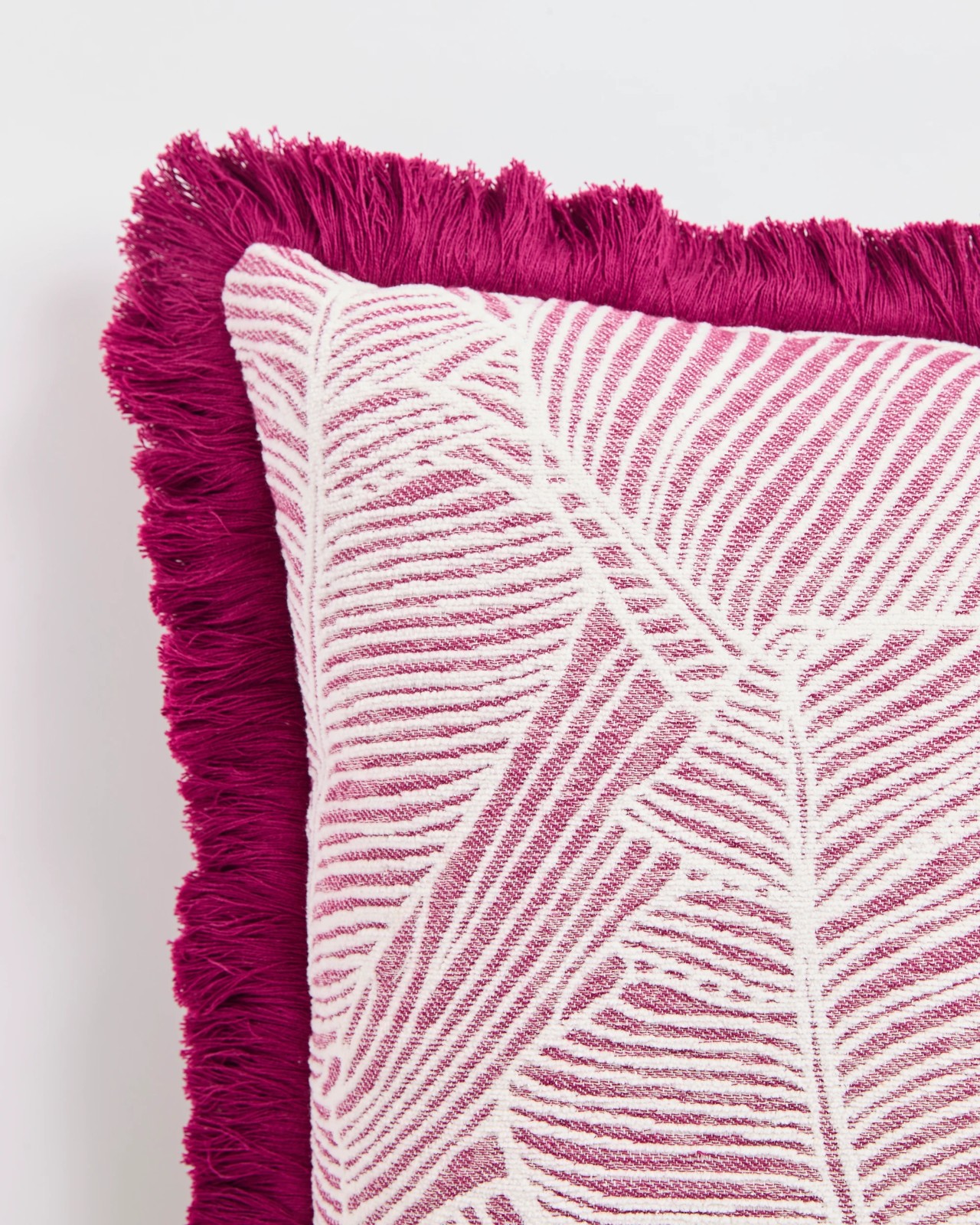 Oakley Leaf Cushion - Magenta 2 of 2