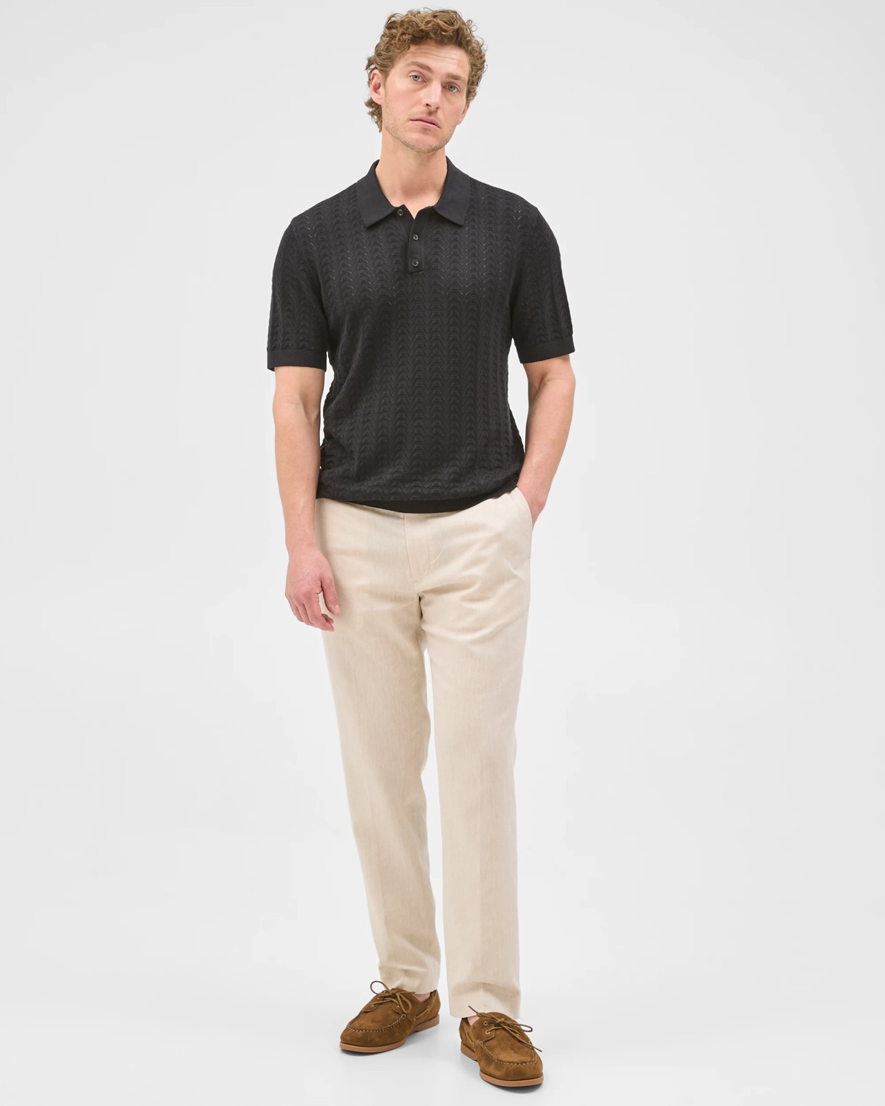 Preview Linen Blend Tailored Suit Trousers 2 of 5