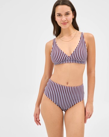 Resort Crinkle High Waisted Swim Bikini Bottoms