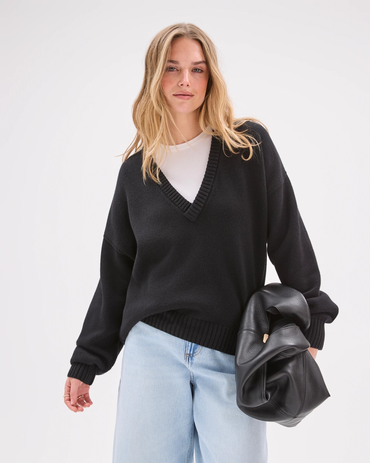 Lily Loves Deep V-Neck Jumper 3 of 6