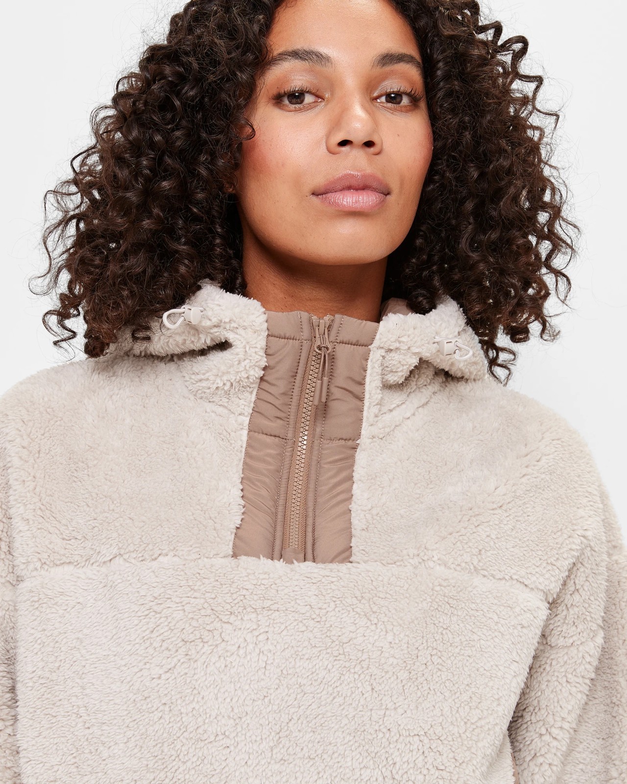 Active Teddy 1/4 Zip Jacket Target Australia