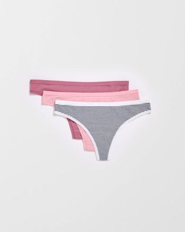 Lily Loves Australian Cotton 3 Pack G-String Briefs