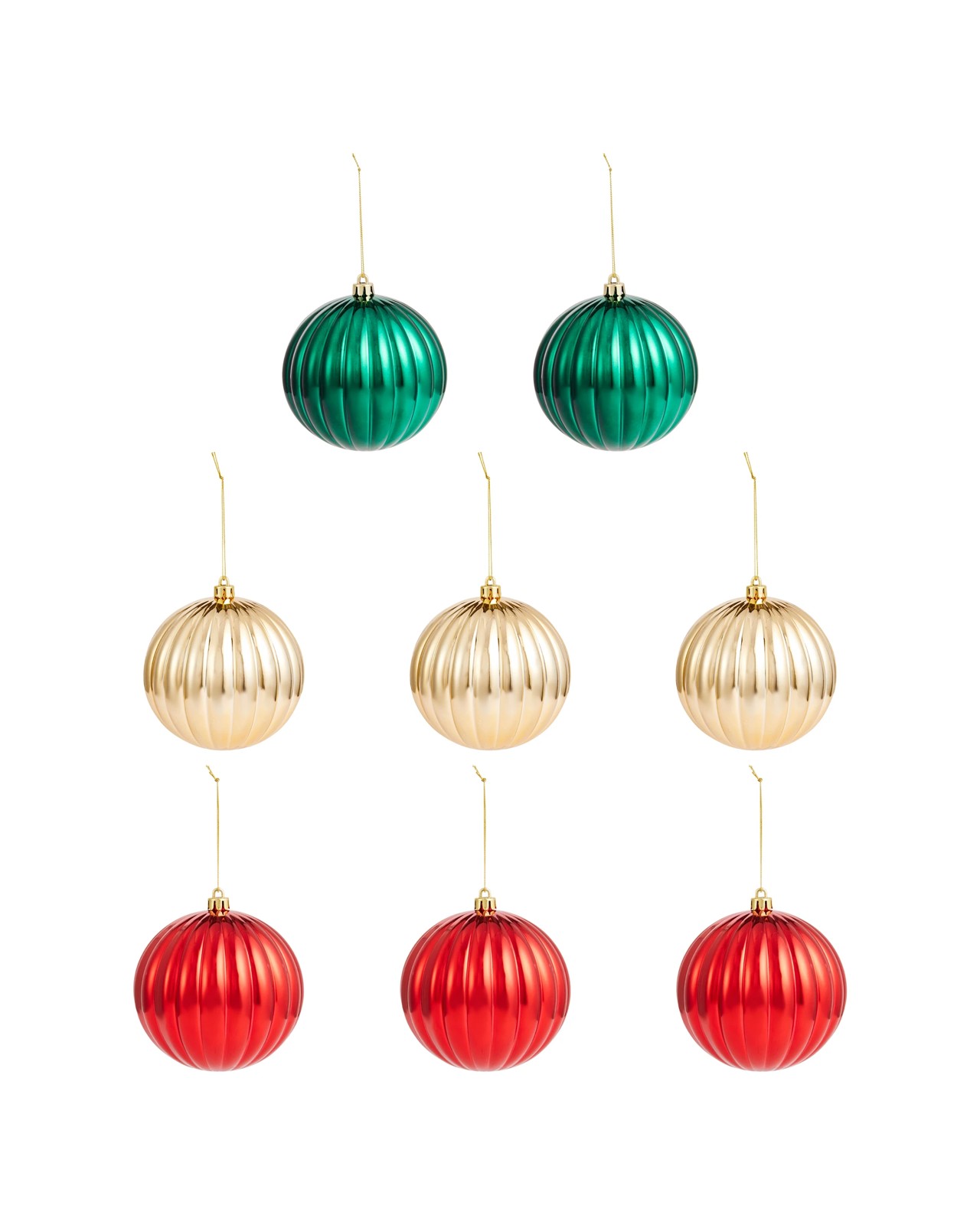 Anko 8 Pack 12cm Traditional Baubles 2 of 5