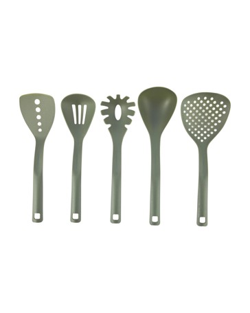 Set of 5 Utensils, Green - Anko