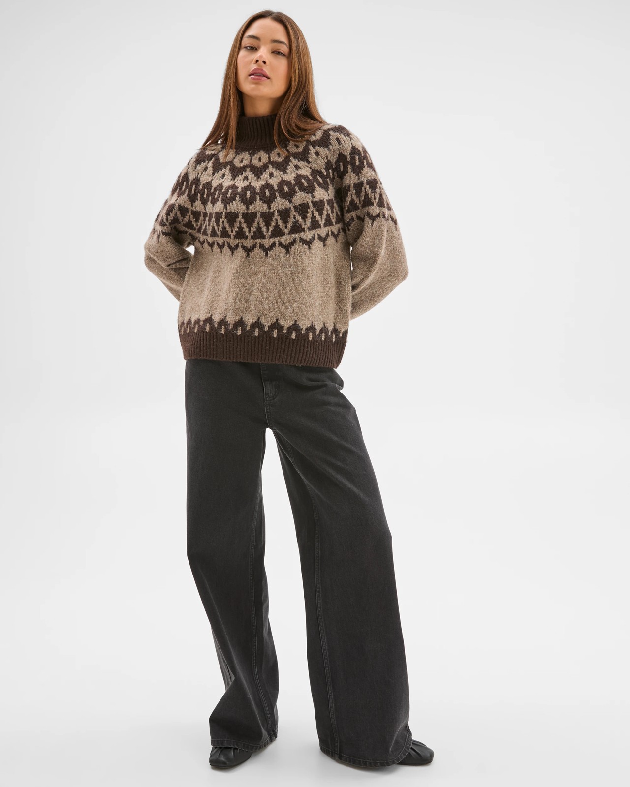 Lily Loves Fairisle High Neck Jumper 2 of 5