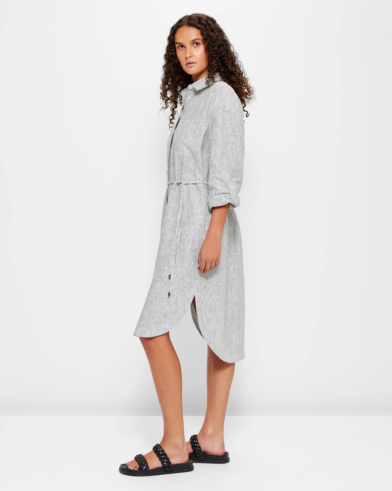 Target linen 2025 shirt dress