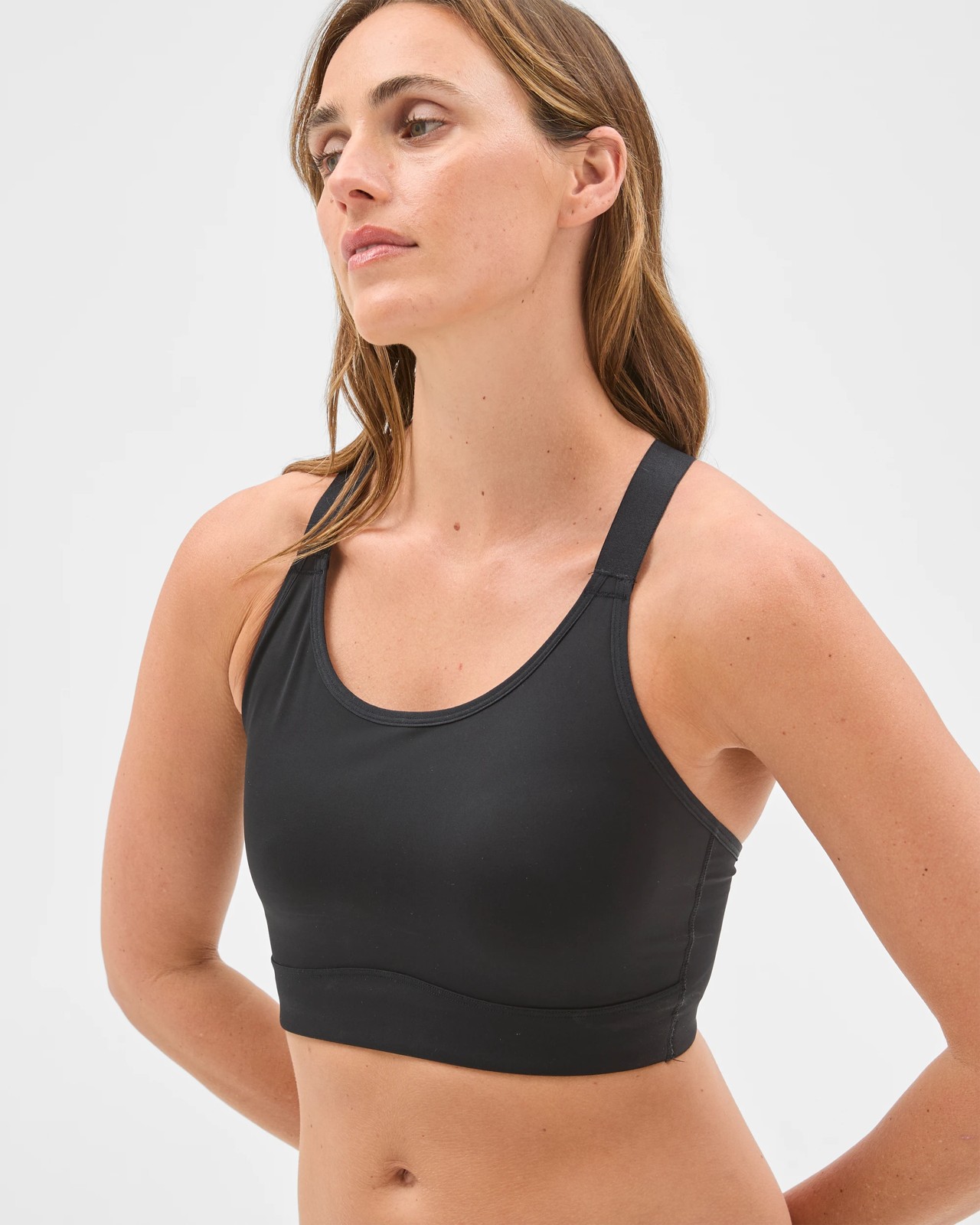 Alexis Medium Impact Wirefree Sports Bra - Black 2 of 3