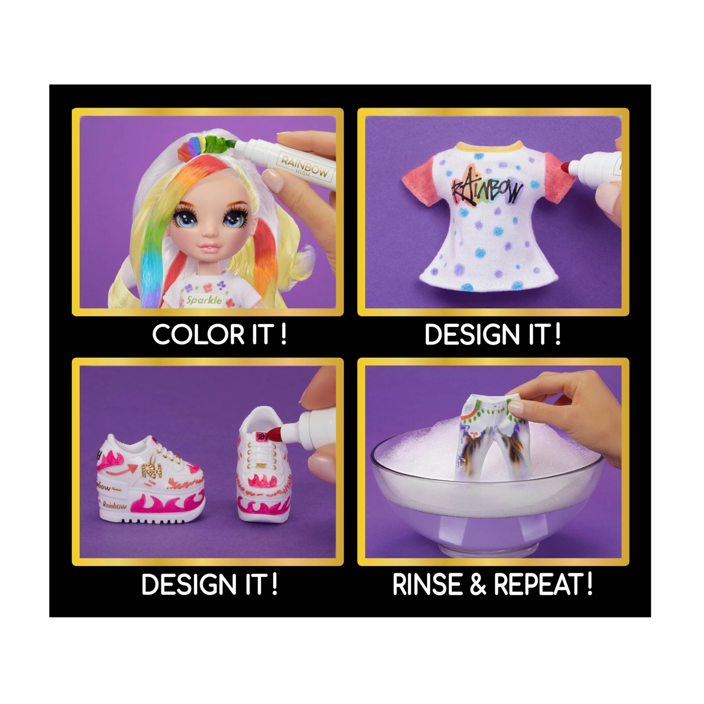 Rainbow High Colour & Create Fashion DIY Doll