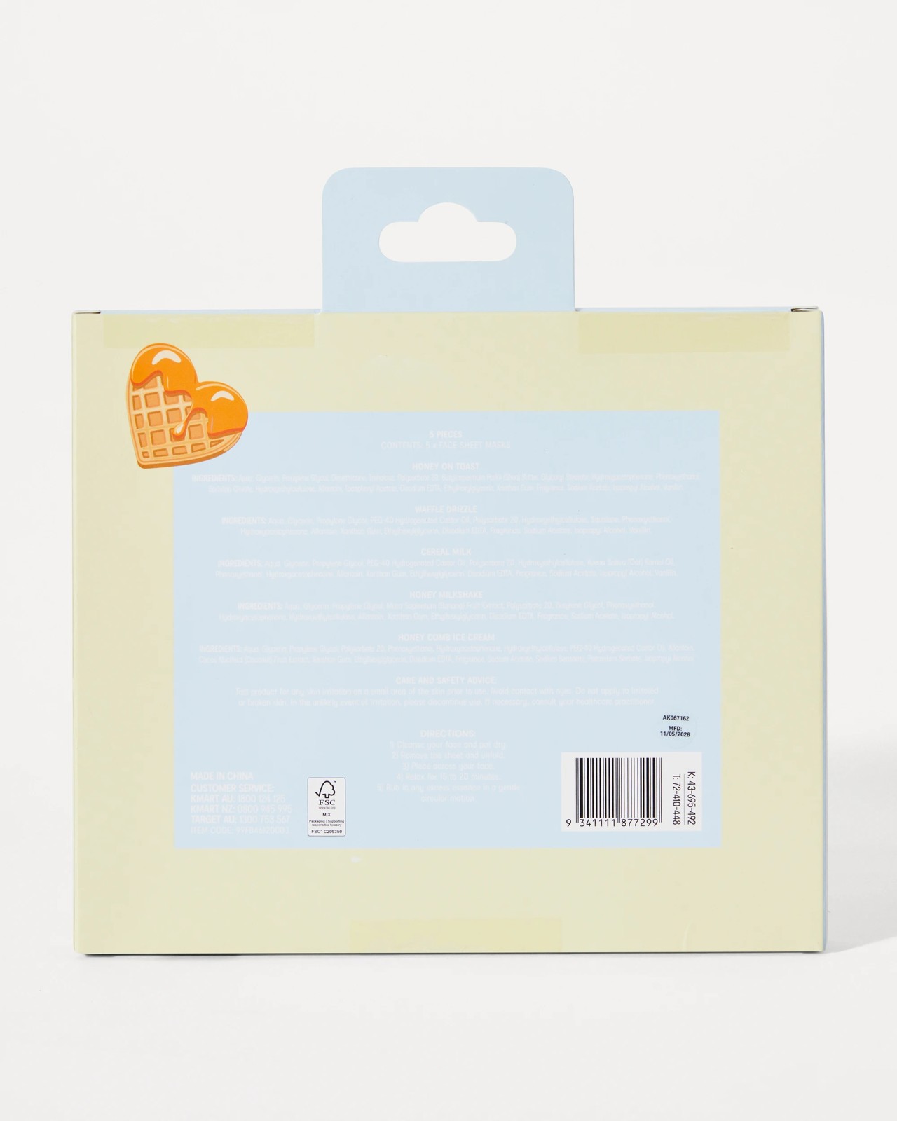 OXX Beauty 5 Piece Sweet Treats Face Sheet Masks 4 of 4