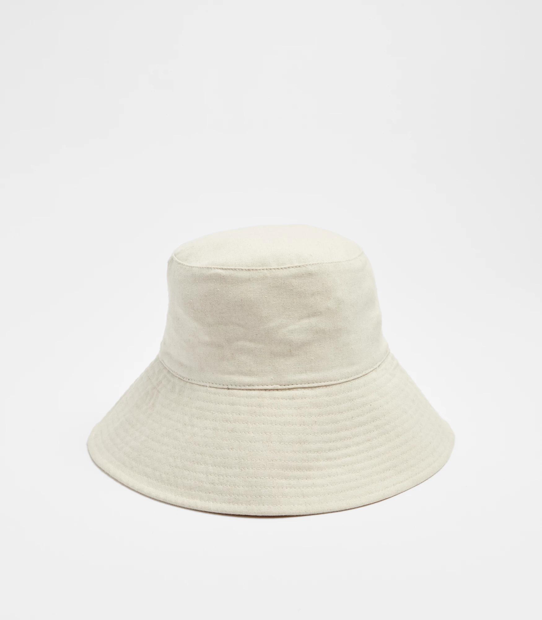 Hat Society Plain Wide Brim Bucket Hat Black One Size