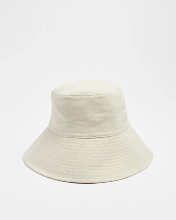 Womens Wide Brim Bucket Hat