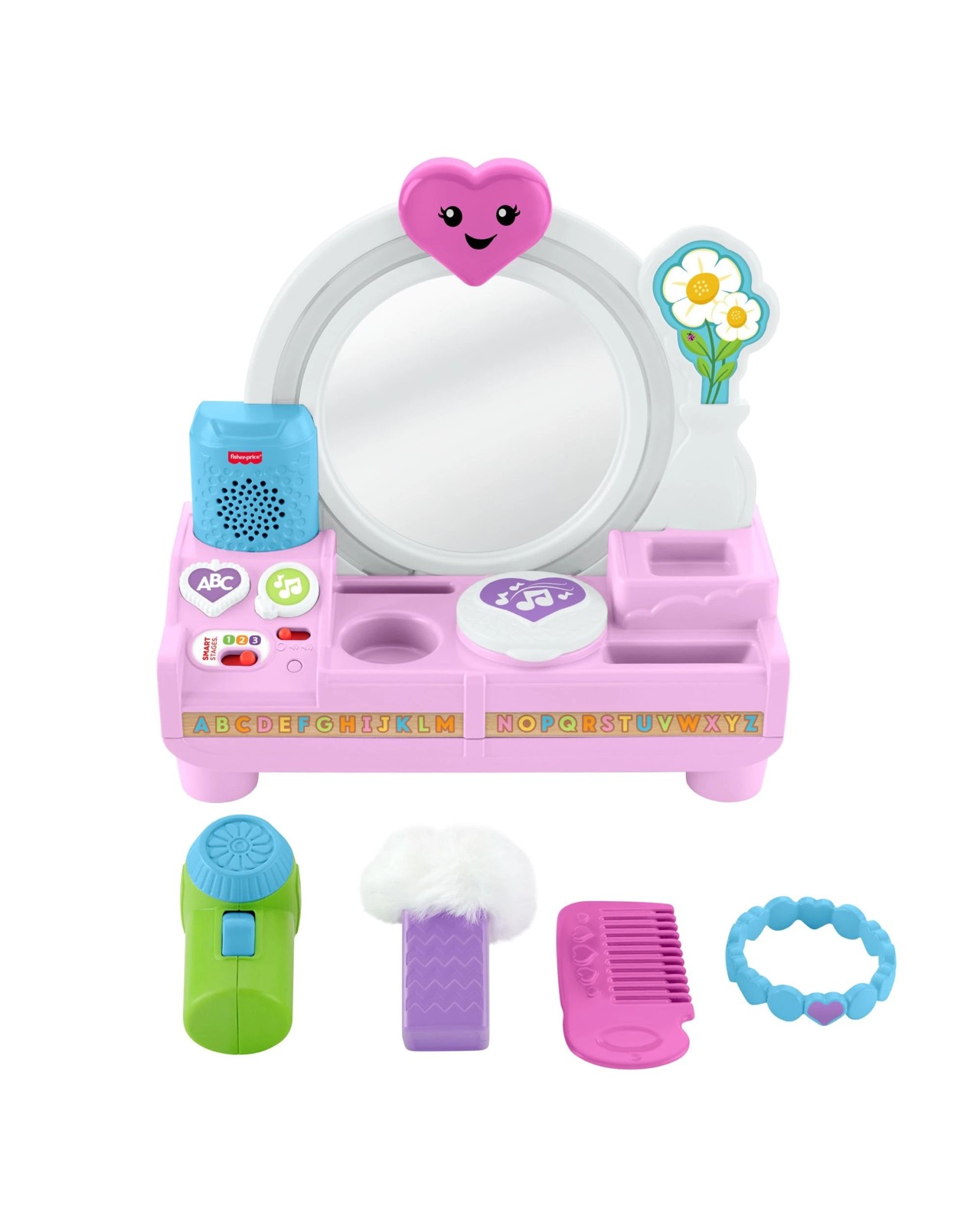 Fisher-Price Laugh & Learn Let’s Get Ready Vanity Musical Playset for Baby & Toddler 2 of 5