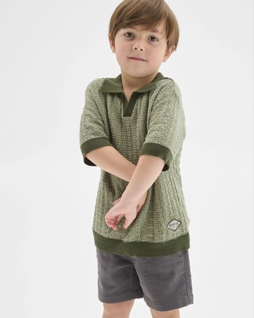 Australian Cotton Short Sleeve Knit Polo Top