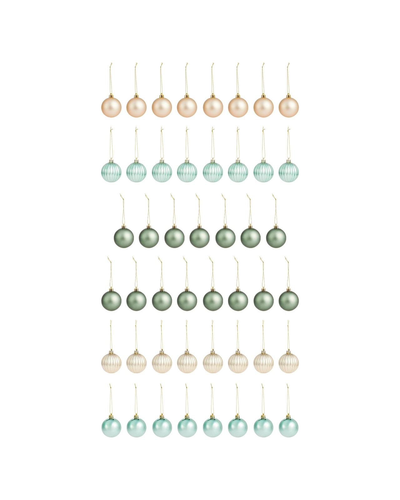 Anko 47 Pack 6cm Natural Baubles 2 of 6