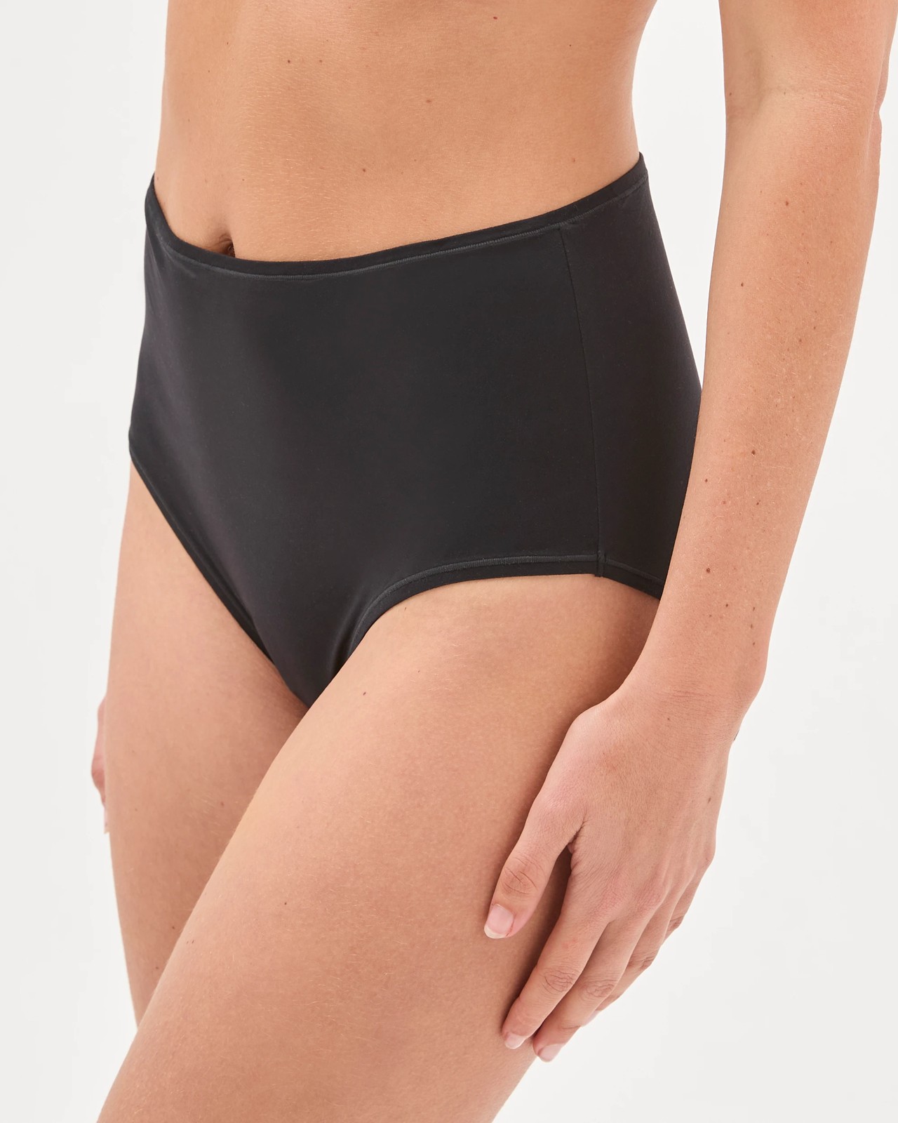 3 Pack Soft Comfort Full Briefs - Black 3 of 4