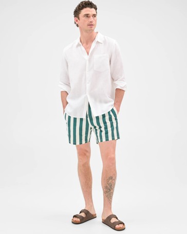 Seersucker Swim Volley Shorts
