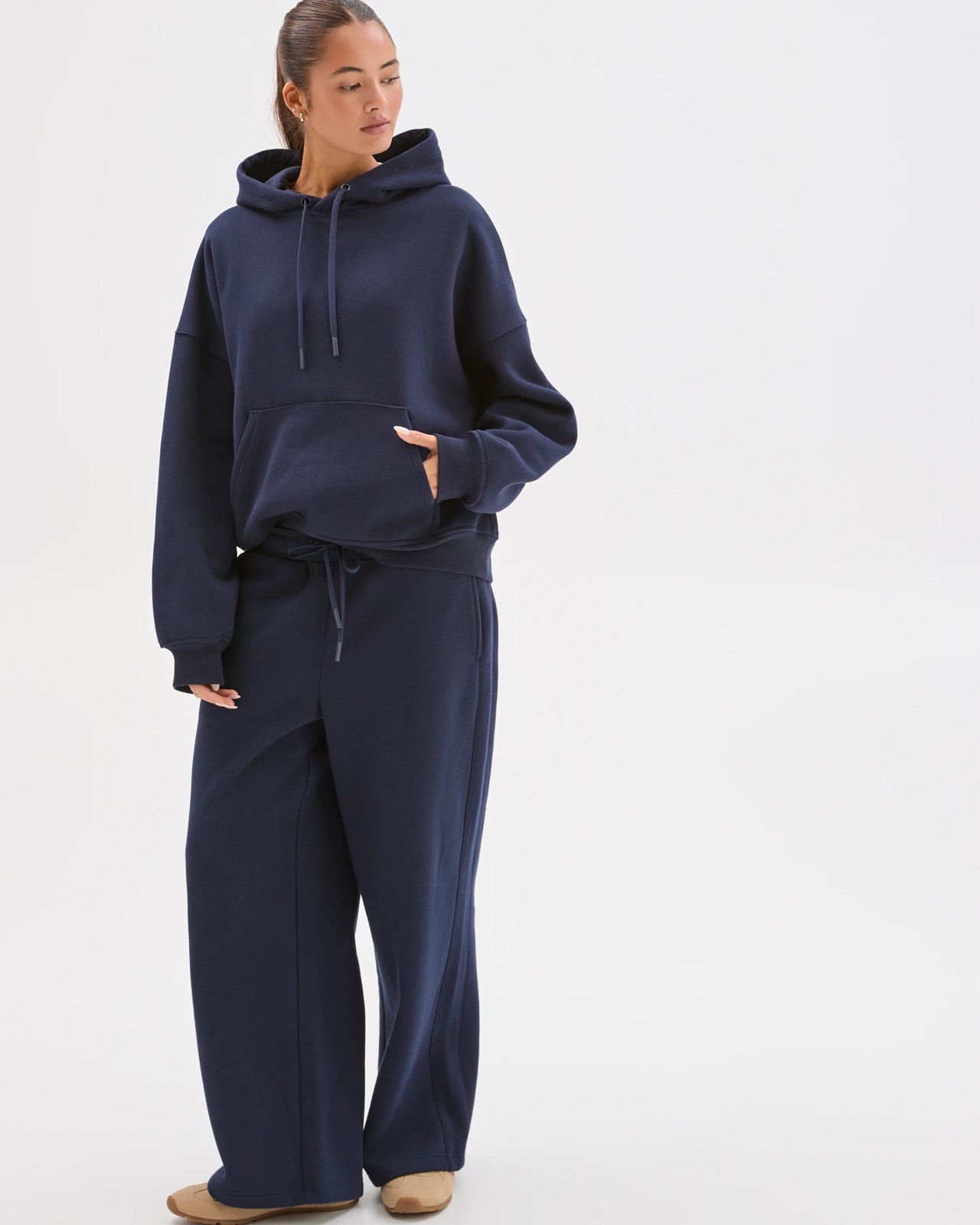 Lily Loves Australian Cotton Blend Hoodie - Deep Navy 2 of 6