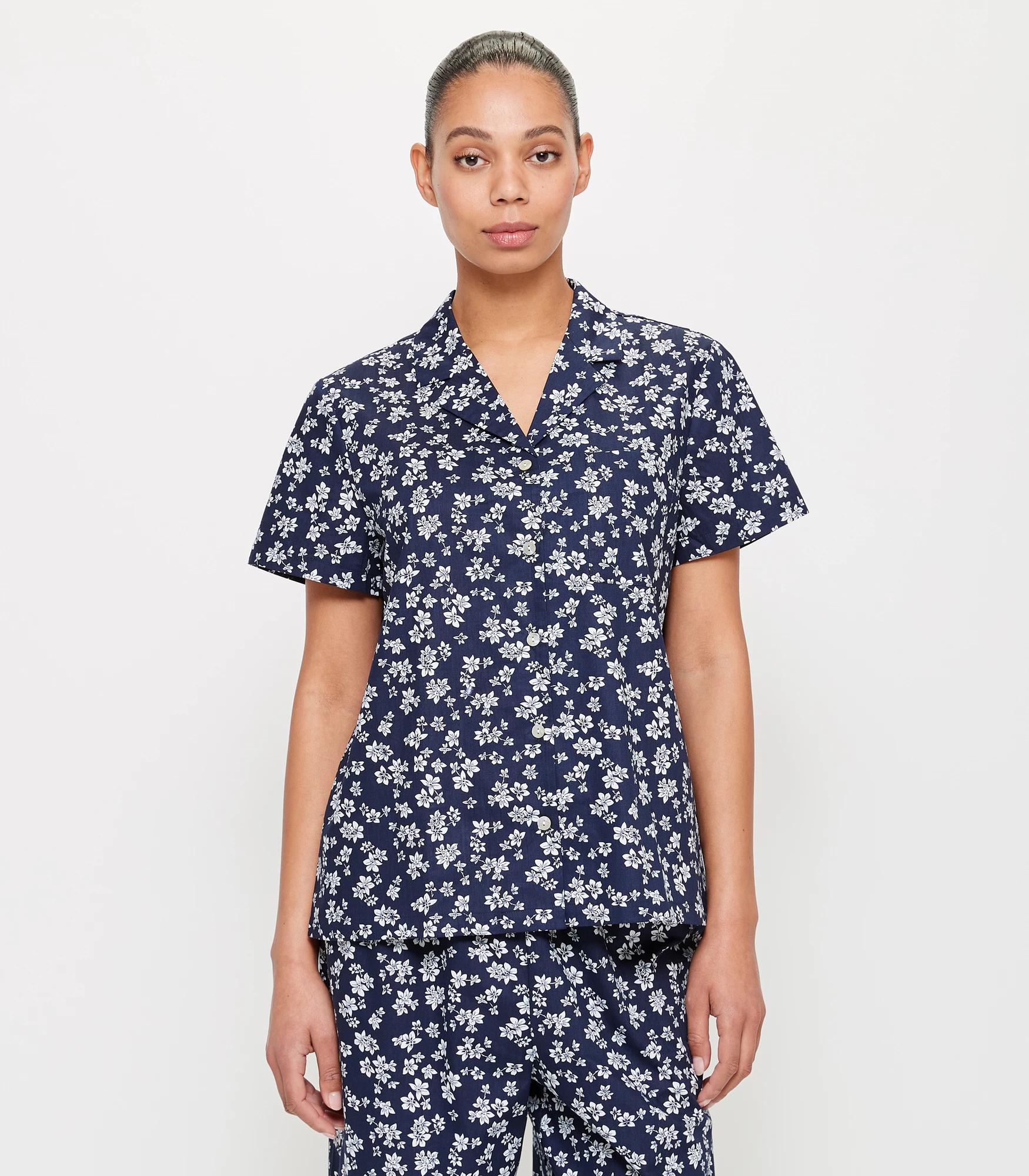 Printed Cotton Poplin Sleep Pyjama Set