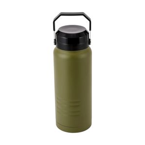2L Khaki Stainless Steel Top Handle Drink Bottle - Anko
