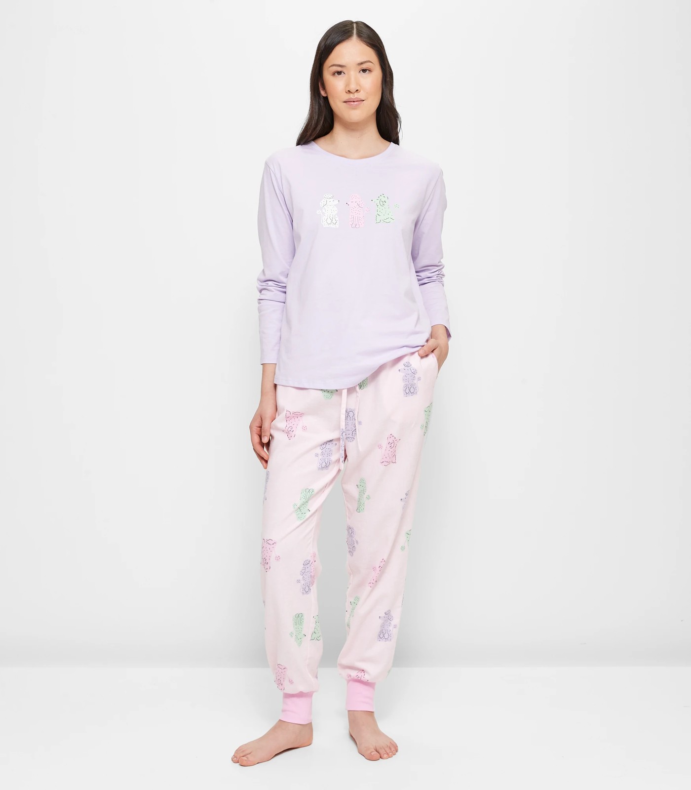 Lillie waffle jogger, Pink Mix