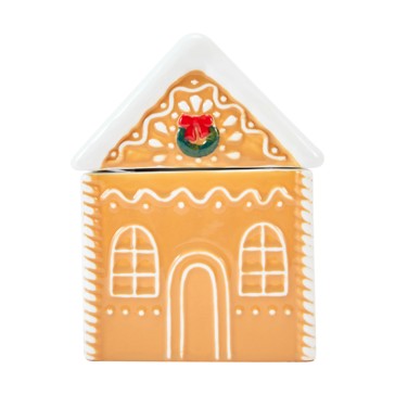 Christmas Gingerbread Ceramic Candle - Anko