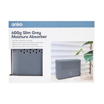 600g Slim Grey Moisture Absorber - Anko