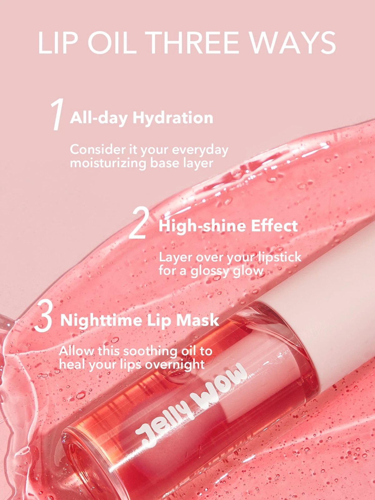SHEGLAM Jelly Wow Hydrating Lip Oil - Berry Involved 5 of 5