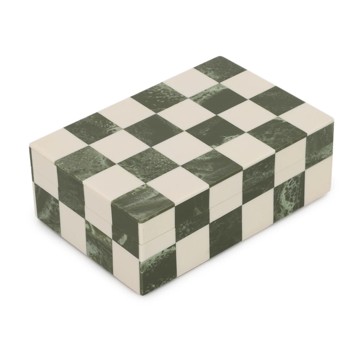 Green Check Decor Box - Anko