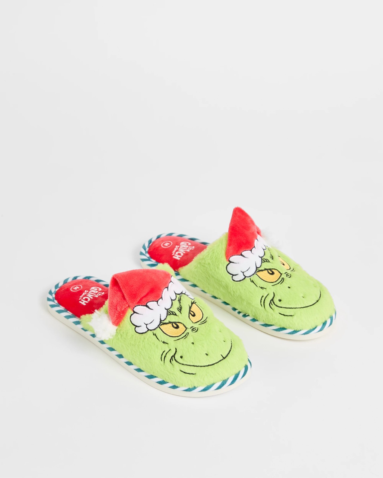 The Grinch Leather Christmas Slippers 2 of 3