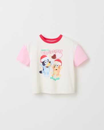 Licensed Bluey Australian Cotton Christmas Event T-Shirt