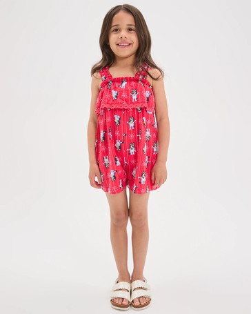 Licensed Bluey Australian Cotton Woven Playsuit