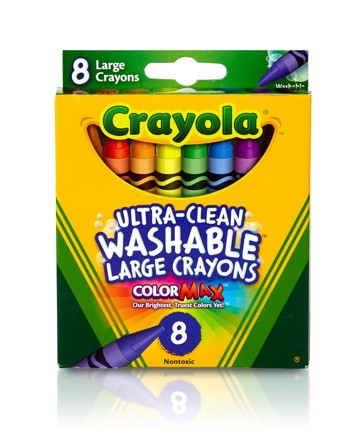 Crayola Large Washable 8 Pack Crayons