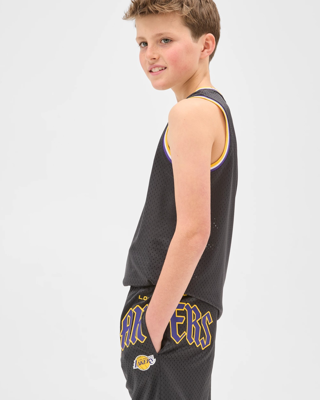 NBA Knee Length Mesh Shorts - Black 3 of 6