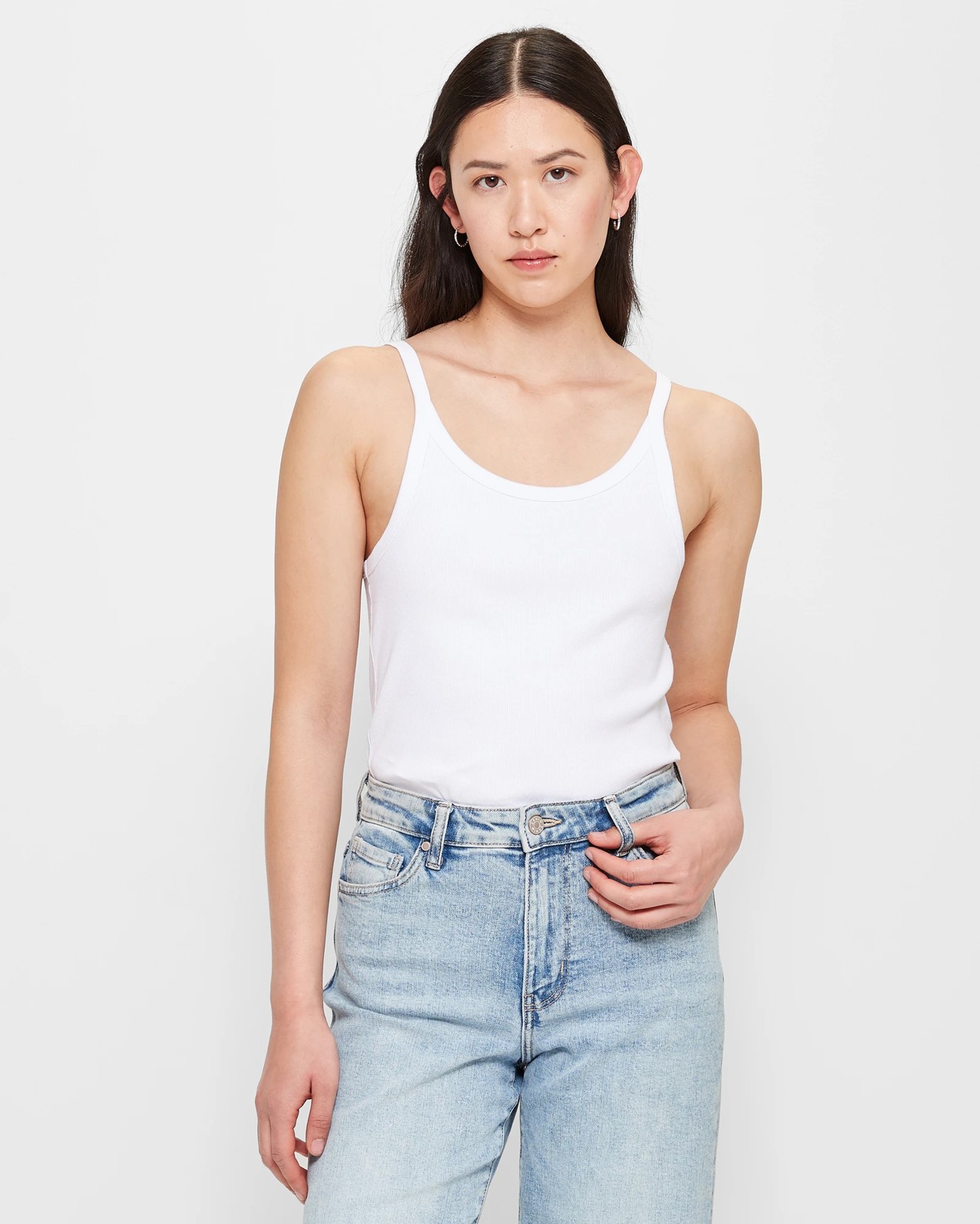 Australian Cotton Rib Cami - Brilliant White | Target Australia