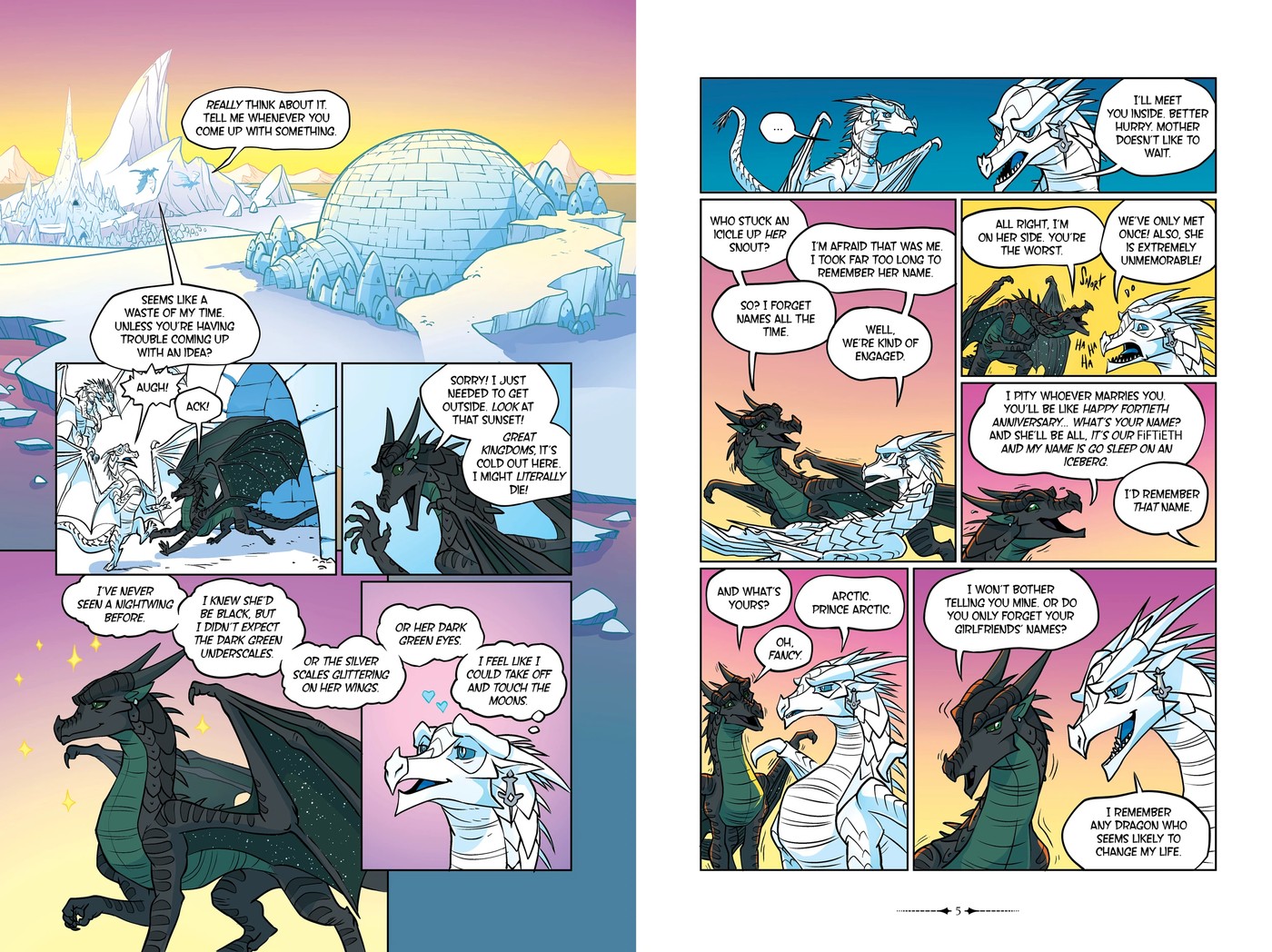 Legends Darkstalker: Wings of Fire The Graphic Novel by Tui T. Sutherland - Book 3 of 5