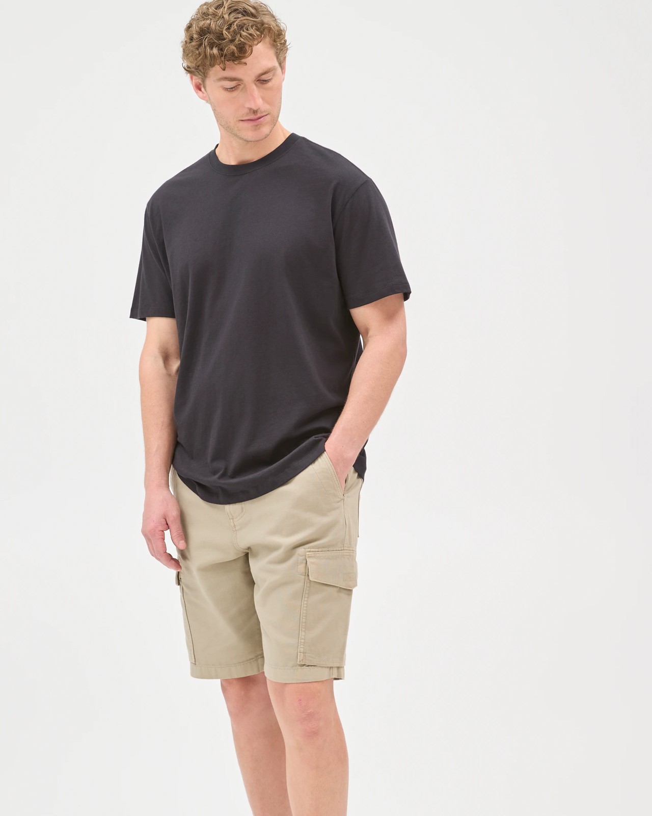Australian Cotton Cargo Shorts - Stone 3 of 5
