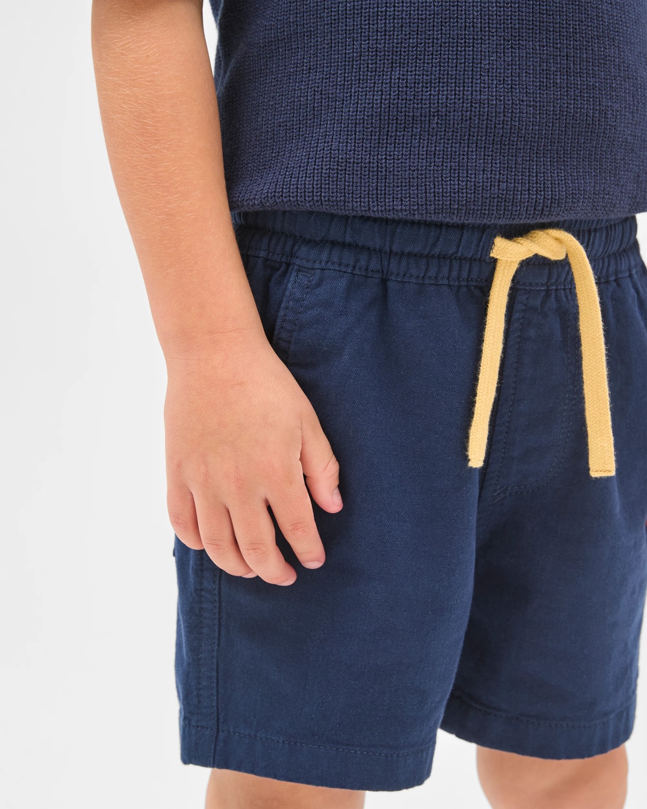 Australian Cotton Polo T-Shirt & Shorts Set - Navy Blue 3 of 6