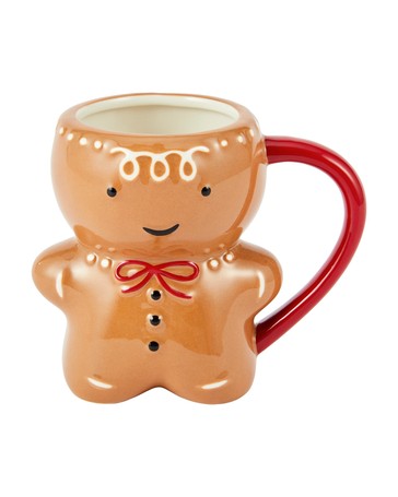 Anko 3D Gingerbread Man Mug