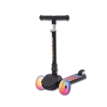 Light Up Tri Scooter, Black - Anko