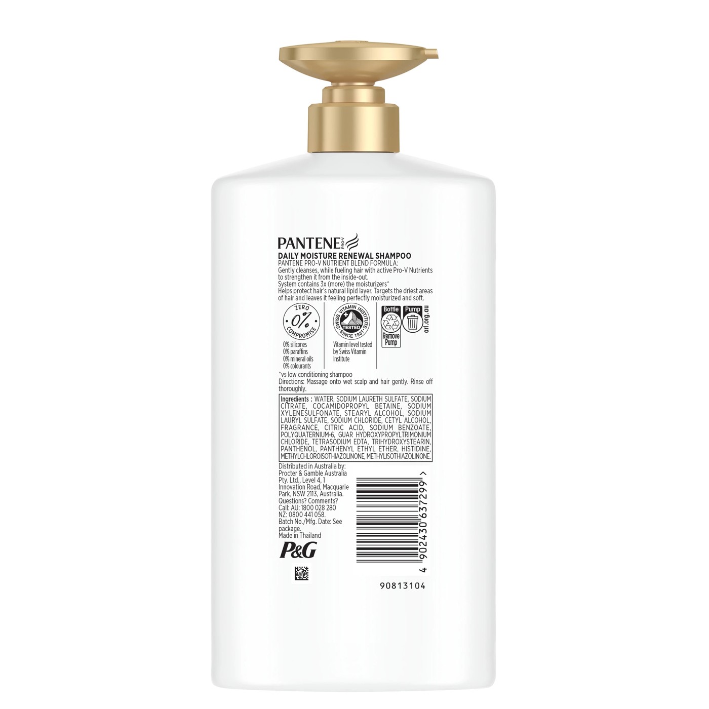 Pantene Pro-V Daily Moisture Renewal Shampoo 900ml 2 of 5