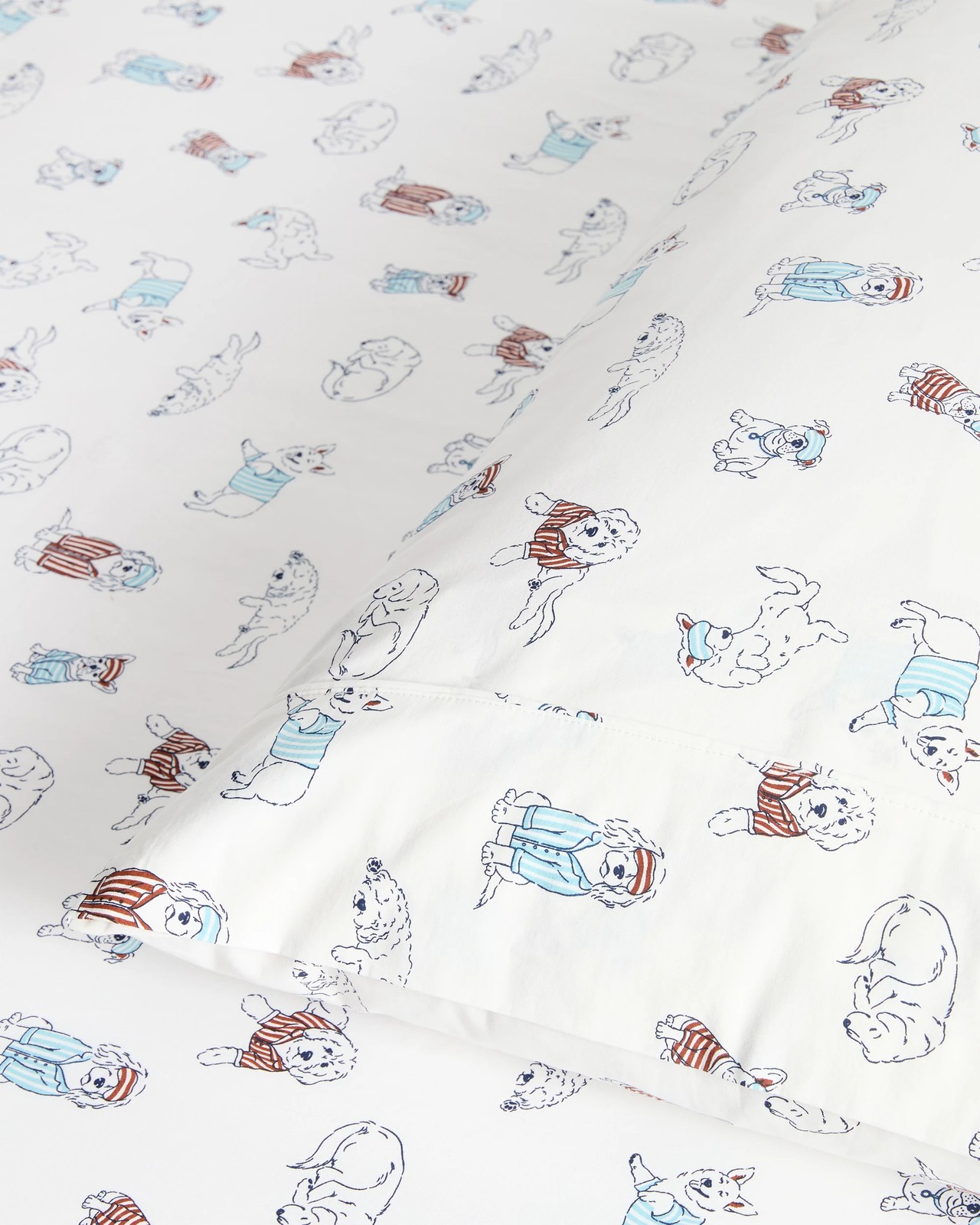 Dash Doggy Australian Cotton Fitted Sheet Set 3 of 5