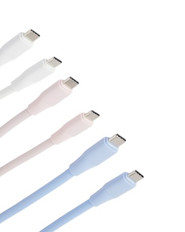 Anko USB-C to USB-C Silicone Cable- Assorted