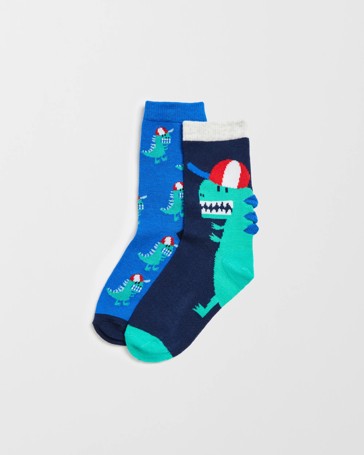 Maxx 2 Pack Kids Casual Crew Socks