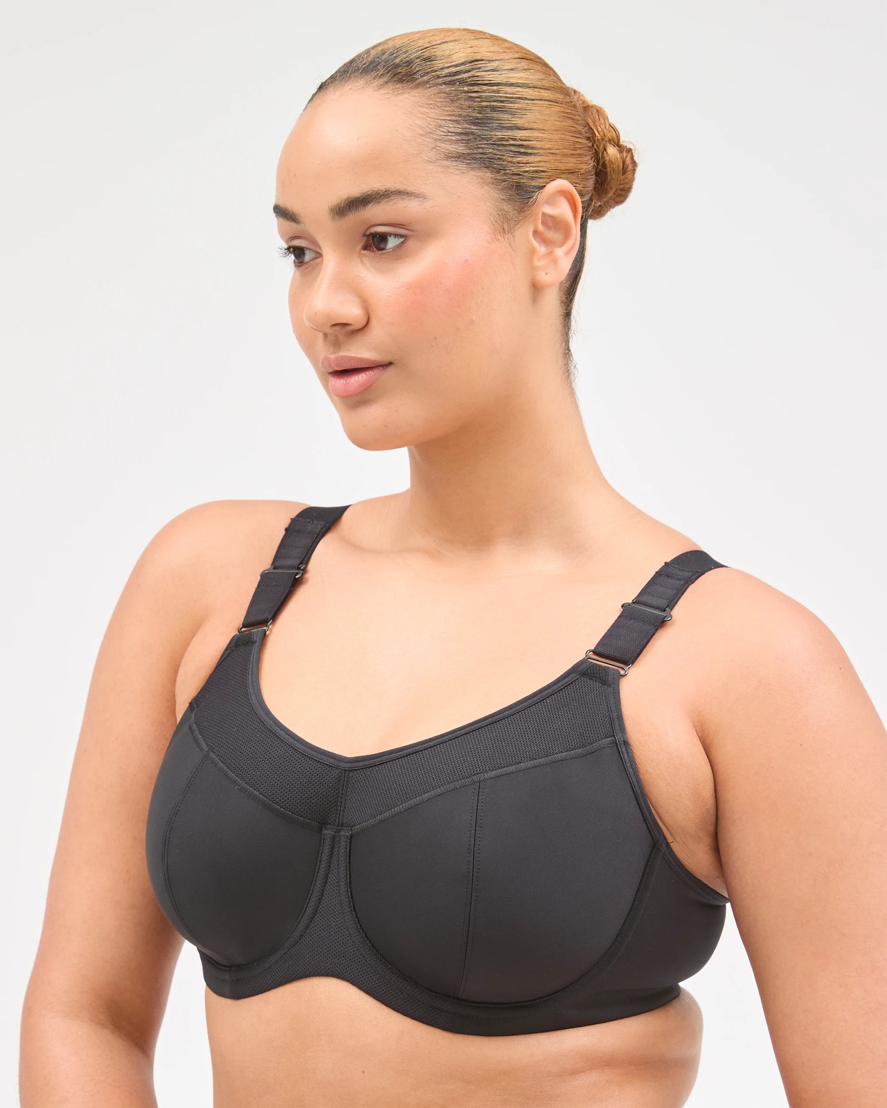 Valen High Impact Underwire Soft Cup Sports Bra - Black 2 of 4