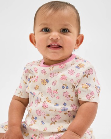Baby Organic Cotton Pointelle Pyjama Set