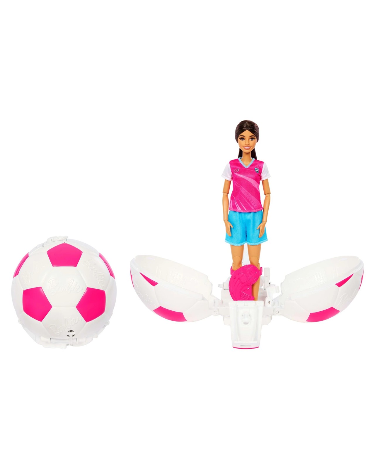 Barbie Team Barbie Roll & Reveal Soccer Player Doll and Accessories 2 of 5