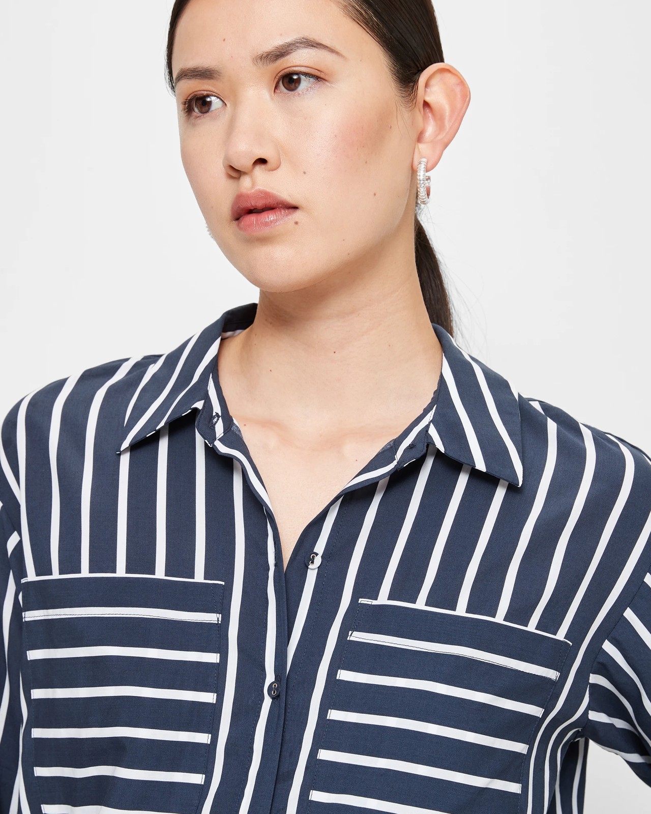 Double Pocket Oversized Shirt - Preview  5 of 5