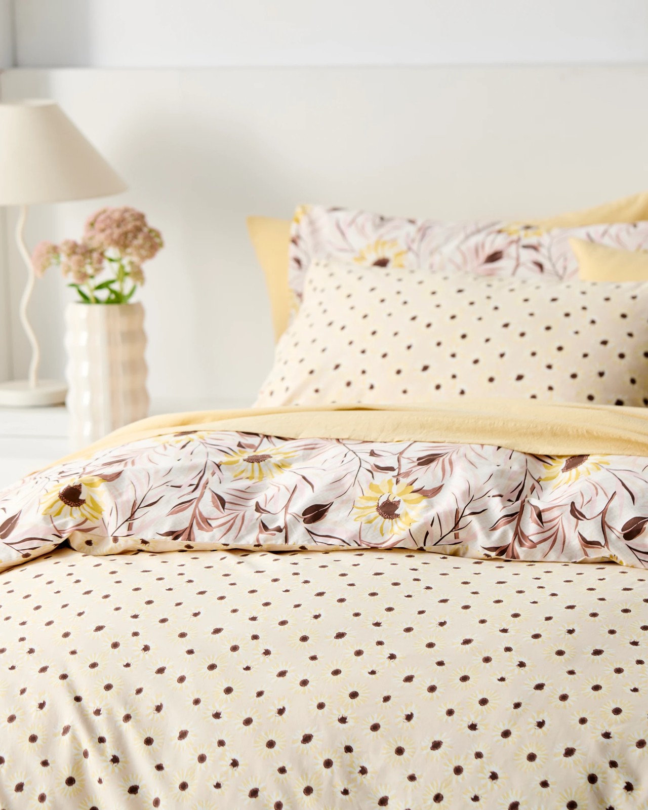 Maxie Sunflower Australian Cotton Quilt Cover Set 5 of 5