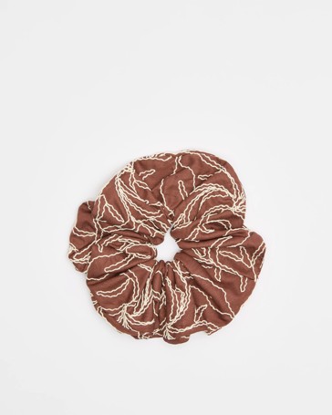 Large Stitch Detail Scrunchie