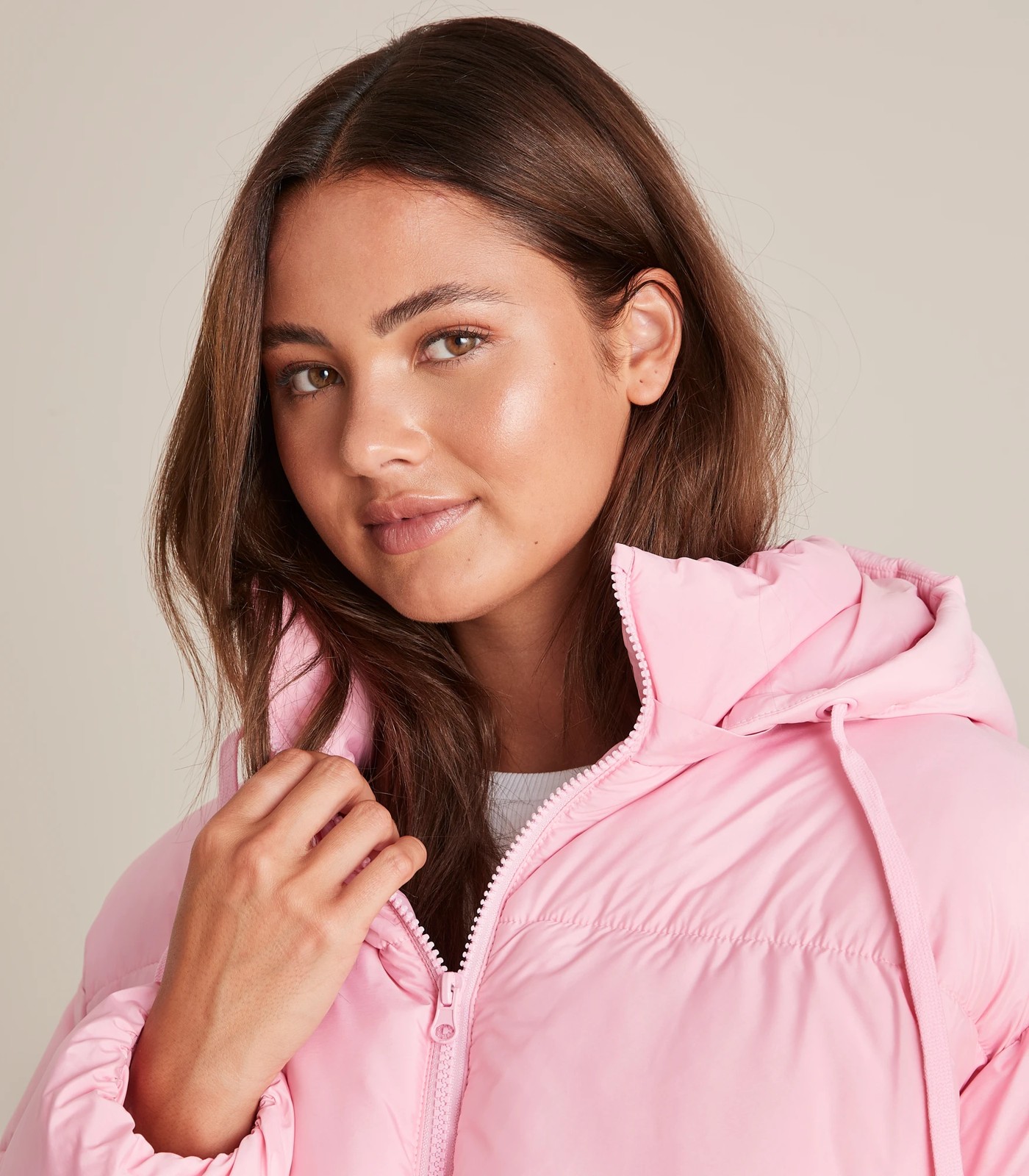 Pink puffer jacket outlet australia